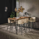 Modera - Barstoel boucle salon. VPE2 - Boucle zandkleur - set van: 2