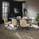 Modera - Eetkamertafel 215 deens ovaal - 3D Melamine slate stone