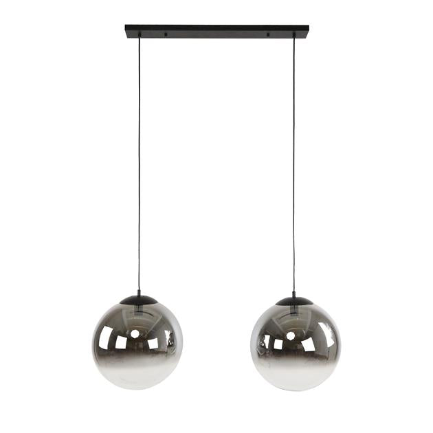 Modera - Hanglamp 2L bubble shaded XL - Artic zwart
