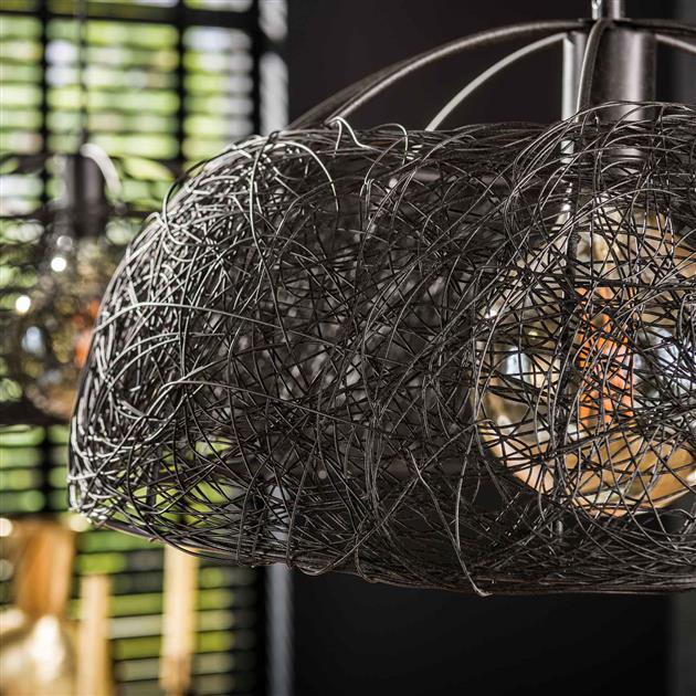 Modera - Hanglamp 2L Ø45 maze - Artic zwart