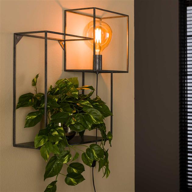 Modera - Wandschap 1L cubic S - Oud zilver