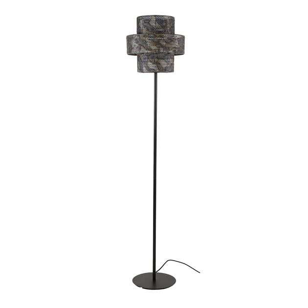 Modera - Vloerlamp 1L lantern - Zwart bruin