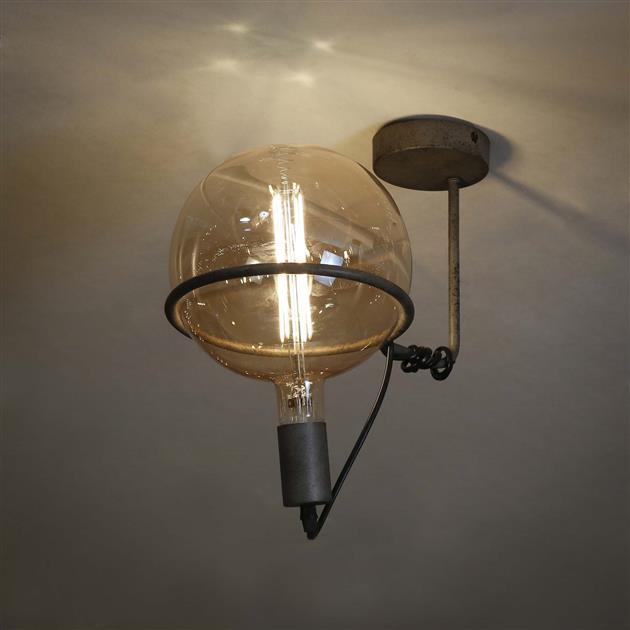 Modera - Plafondlamp 1L saturn voor Ø20 lichtbron - Oud zilver - meubelboutique.nl