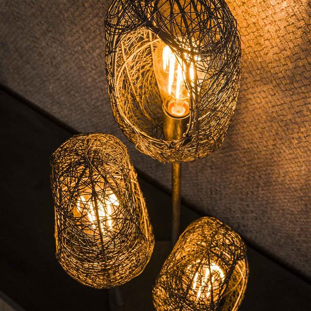 Modera - Tafellamp 3x open oog wire - Artic zwart