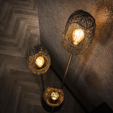 Modera - Vloerlamp 3x open oog wire - Artic zwart