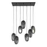 Modera - Hanglamp 4+3 open oog wire - Artic zwart