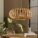 Modera - Hanglamp 1L Ø65 stripes - Massief mango naturel