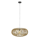 Modera - Hanglamp 1L Ø65 stripes - Massief mango naturel