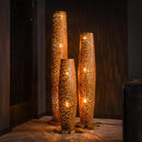 Modera - Vloerlamp M bars - Massief gerecycled teakhout