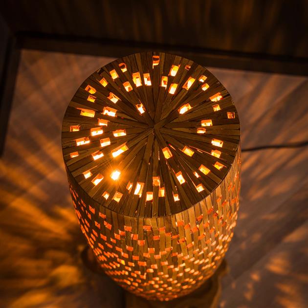 Modera - Vloerlamp L bars - Massief gerecycled teakhout