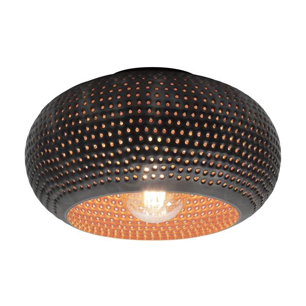 Modera - Plafondlamp Ø35 disk punch - Zwart bruin - meubelboutique.nl