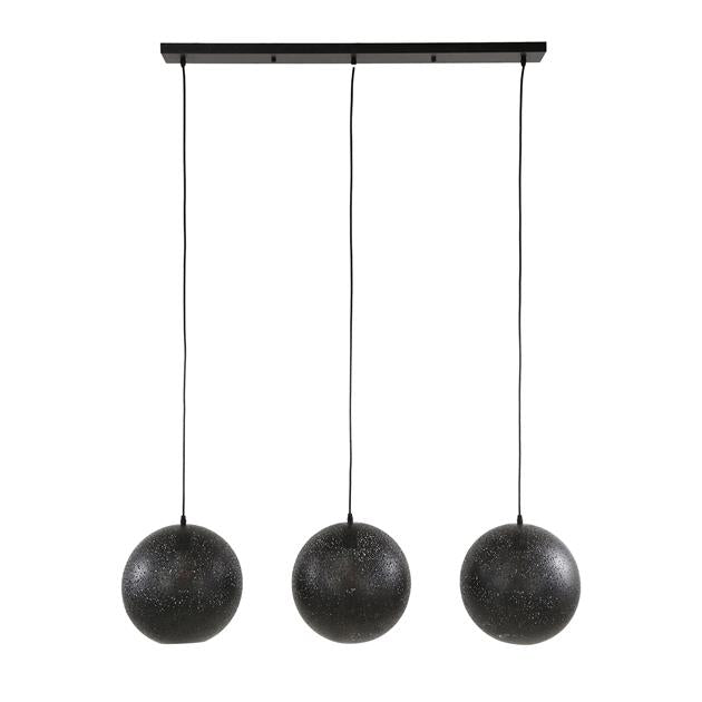 Modera - Hanglamp 3x Ø30 zip - Artic zwart