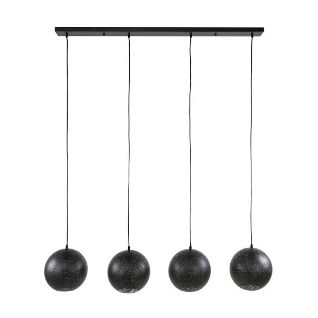 Modera - Hanglamp 4x Ø25 zip - Artic zwart