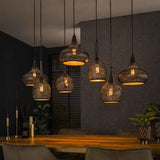 Modera - Hanglamp 4+3 zip - Artic zwart