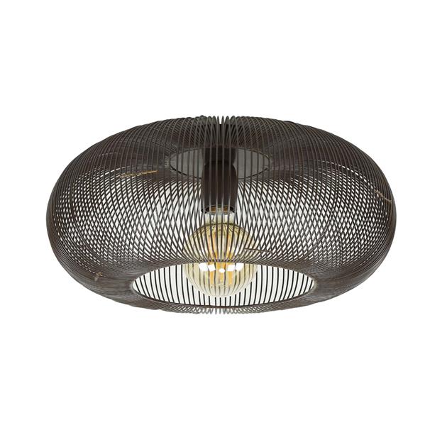 Modera - Plafondlamp Ø43 copper twist - Zwart nikkel