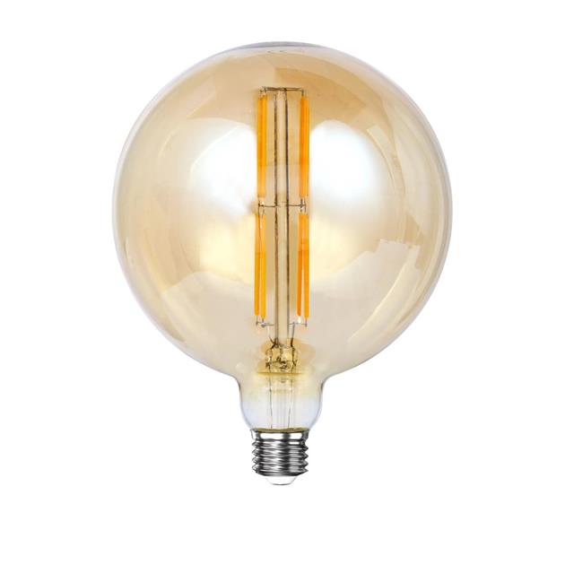 Modera - Lichtbron LED [G150] filament bol Ø15 - Amberkleurig glas - meubelboutique.nl