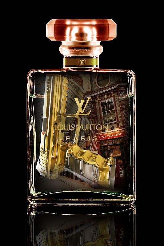 80x60cm - Luxury - Exclusief Brons Parfum Art - Glasschilderij - meubelboutique.nl