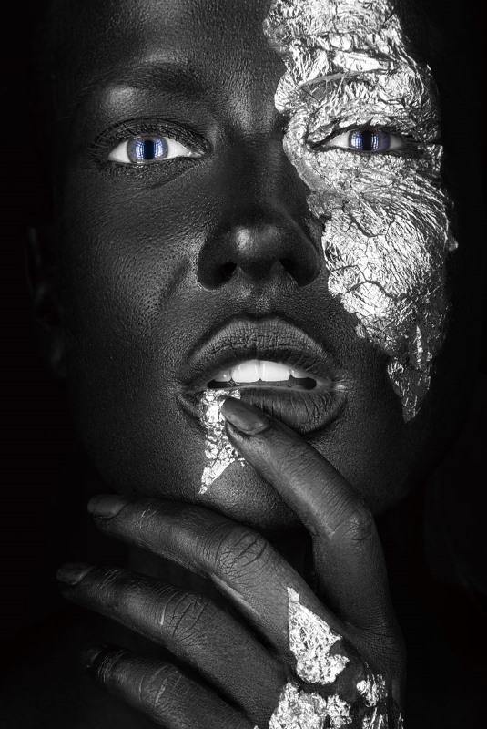 Glasschilderij - 120x80cm - Model - Noir Silver