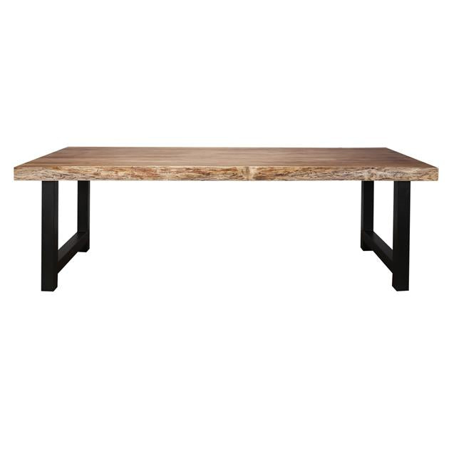 Modera - Eetkamertafel boomstam 200  bladdikte 80 mm - Massief acacia naturel
