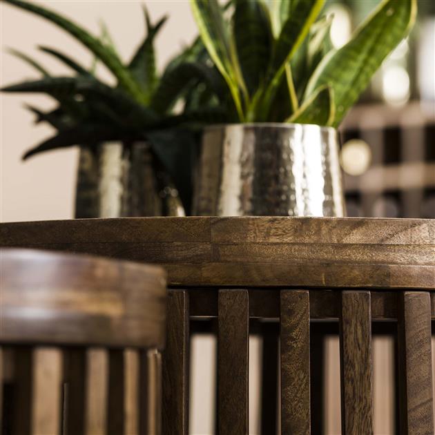 Modera - Salontafelset tweak Ø65-Ø50 - Massief mango zandkleur