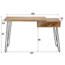 Modera - Kaptafel edge 2+3 dik - Massief acacia naturel