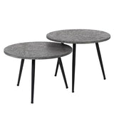 Modera - Salontafel Ø55 set-2 metallic ronde buis - Grijs