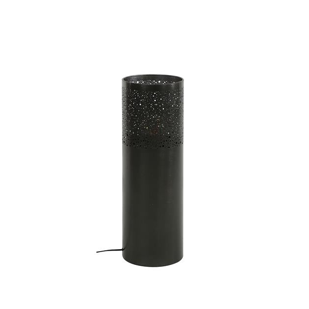 Modera - Vloerlamp Ø20 cilinder 60cm / Zwart nikkel