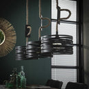 Modera - Hanglamp 3xØ30 twist verstelbaar touw - Slate grey