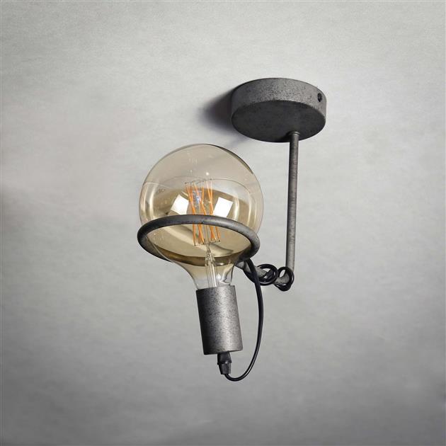 Modera - Plafondlamp 1L saturn voor Ø12 5 lichtbron / Oud zilver