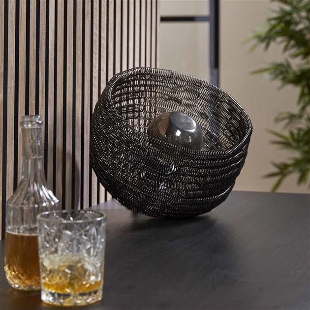 Modera - Tafellamp Ø30 coil XL - Zwart nikkel