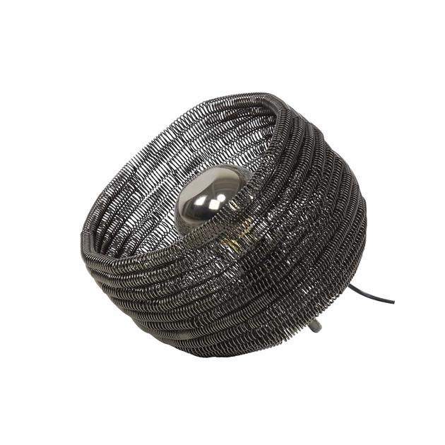 Modera - Tafellamp Ø30 coil XL / Zwart nikkel