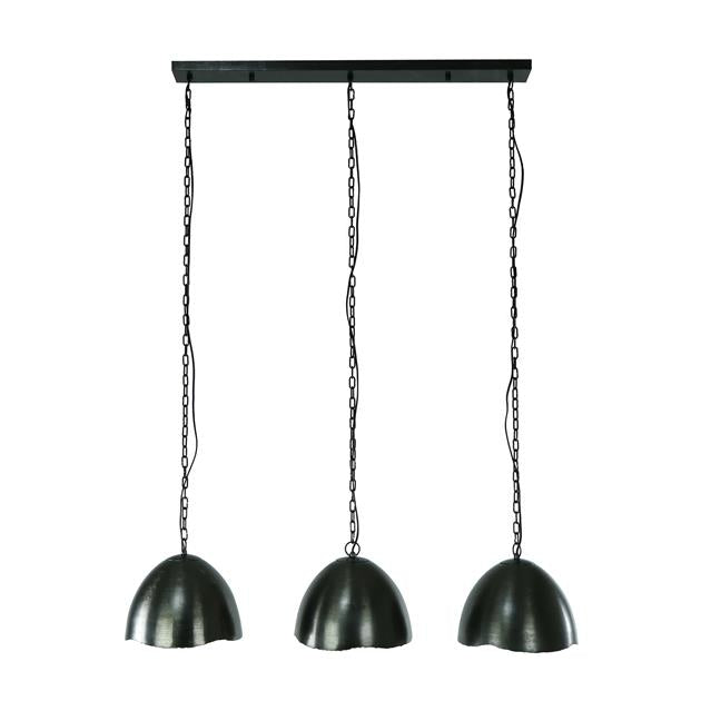 Modera - Hanglamp 3L Ø30 mirror - Zwart nikkel