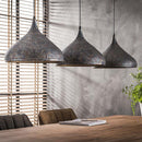 Modera - Hanglamp 3xØ32 punch trechter - Zwart bruin