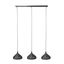 Modera - Hanglamp 3xØ32 punch trechter - Zwart bruin