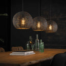 Modera - Hanglamp 3x Ø26 armor half rond - Zwart bruin