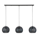 Modera - Hanglamp 3x Ø26 armor half rond - Zwart bruin