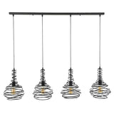 Modera - Hanglamp 4x Ø25 kegel spinn - Zwart