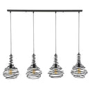 Modera - Hanglamp 4x Ø25 kegel spinn - Zwart
