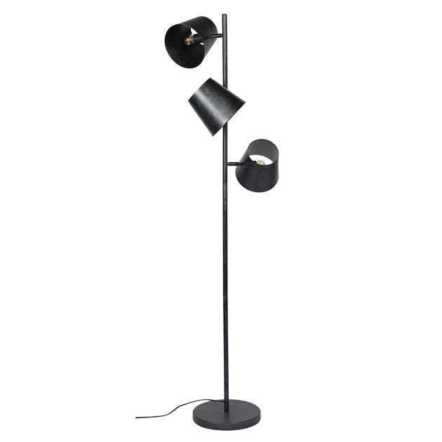 Modera - Vloerlamp 3x Ø18 Kinetic - Charcoal