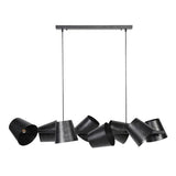Modera - Hanglamp 8x Ø18 Kinetic - Charcoal
