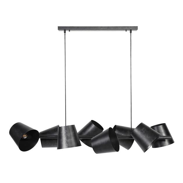 Modera - Hanglamp 8x Ø18 Kinetic - Charcoal