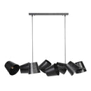 Modera - Hanglamp 8x Ø18 Kinetic - Charcoal