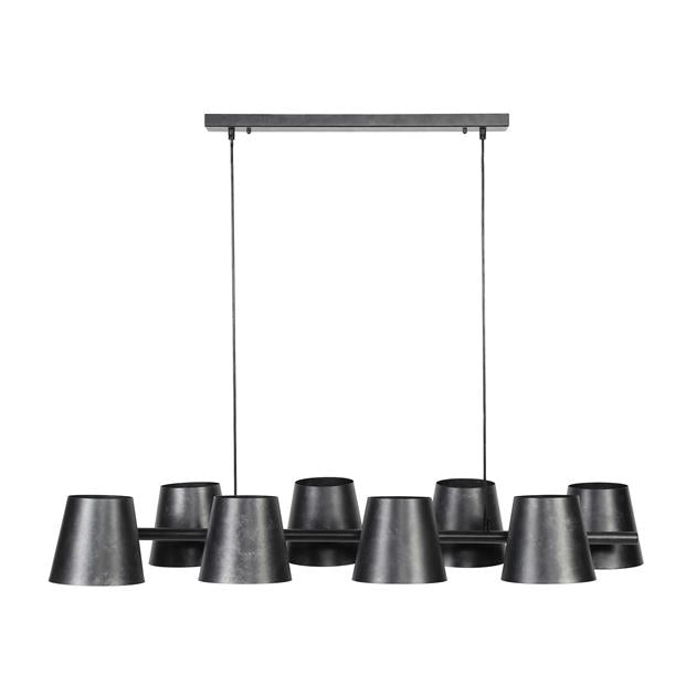 Modera - Hanglamp 8x Ø18 Kinetic - Charcoal