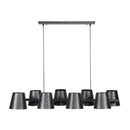 Modera - Hanglamp 8x Ø18 Kinetic - Charcoal