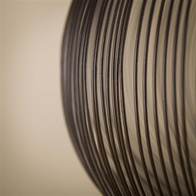 Modera - Hanglamp Ø70 copper twist - Zwart nikkel