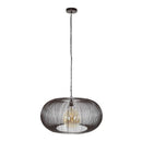 Modera - Hanglamp Ø70 copper twist - Zwart nikkel