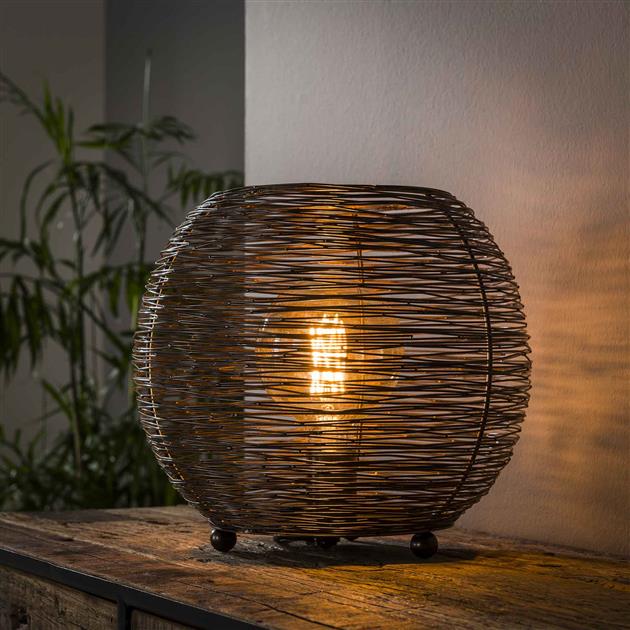 Modera - Tafellamp Ø35 web L - Zwart nikkel