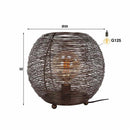 Modera - Tafellamp Ø35 web L - Zwart nikkel