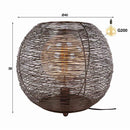 Modera - Tafellamp Ø40 web XL - Zwart nikkel