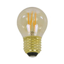 Modera - Lichtbron LED [G45] filament bol Ø4 5 - E27 4W 2100K 280lm dimbaar - Amberkleurig glas